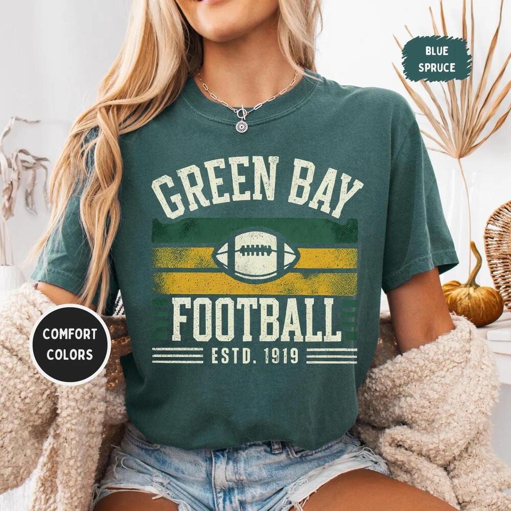 Green Bay Football Wisconsin Fan Apparel Sunday Game Day Unisex Tee 2